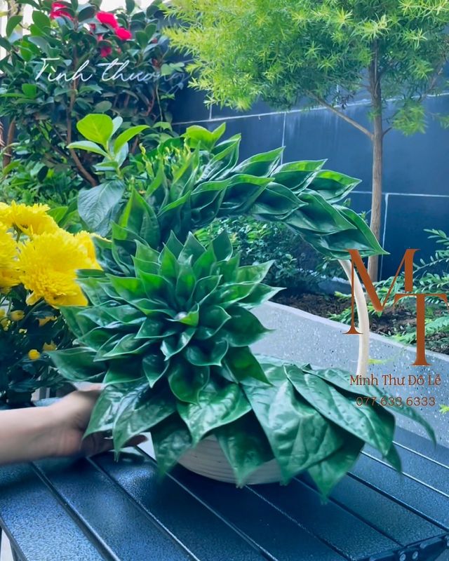 Cách làm giỏ trầu mix hoa thắp hương – Minh Thư Đồ Lễ Đà Nẵng